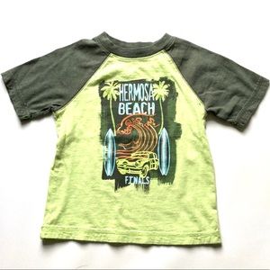NWOT Sonoma Size 4 Green Graphic T-shirt